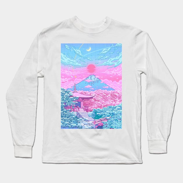 Dream Fuji Long Sleeve T-Shirt by mrcatguys